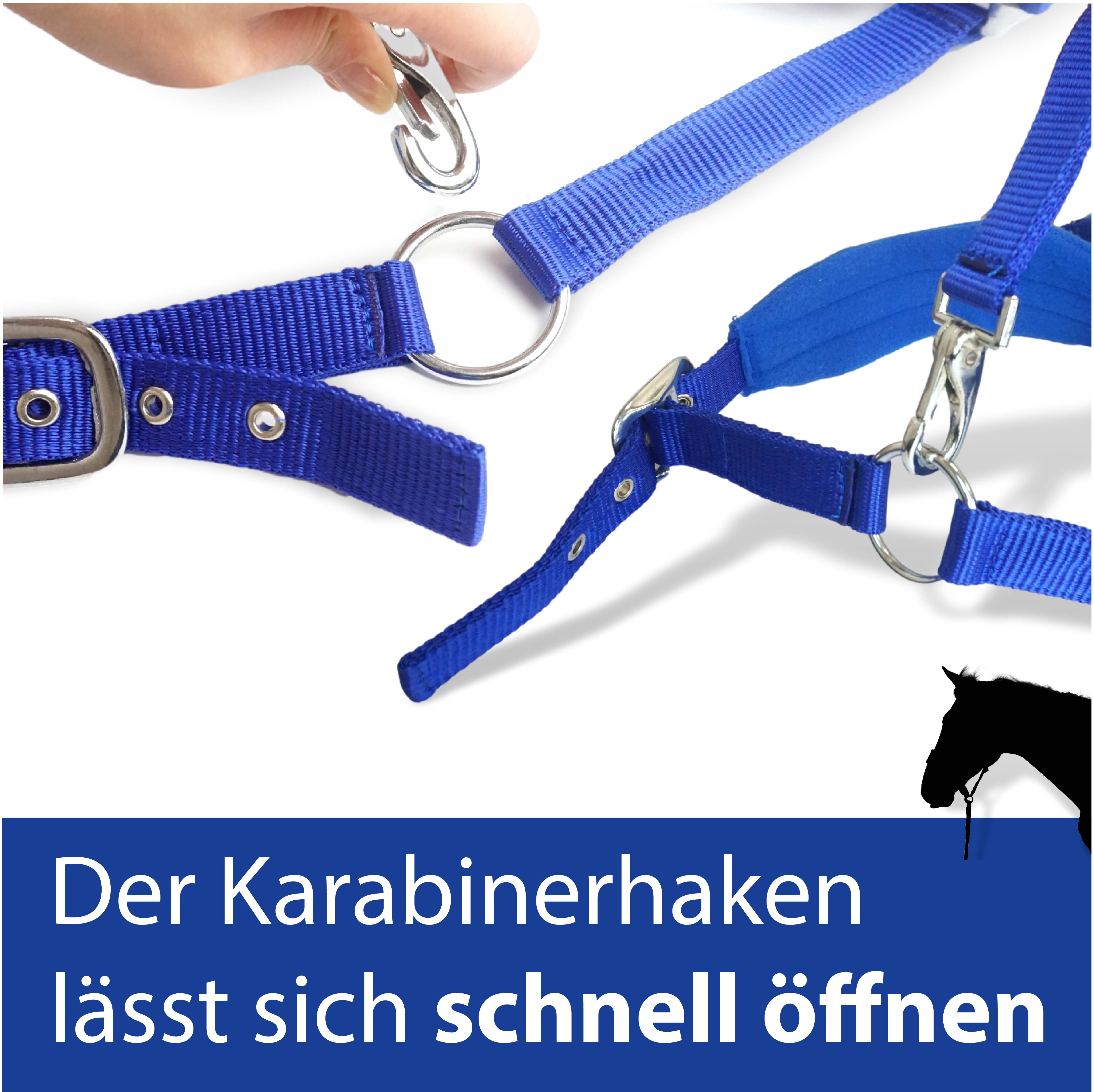 Halfter für Pferde mit Fleece